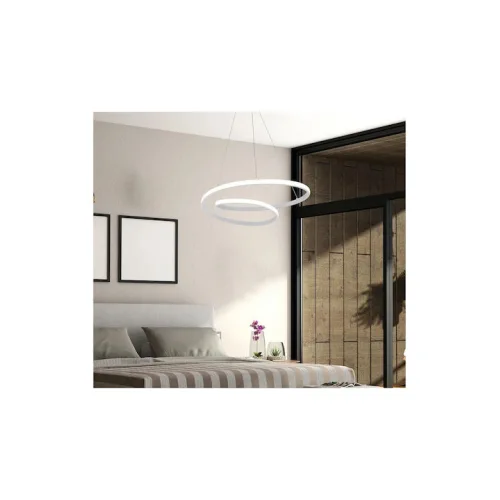 Powertech Κρεμαστό Φωτιστικό Λευκό LED με Φυσικό Λευκό Φως 40εκ.