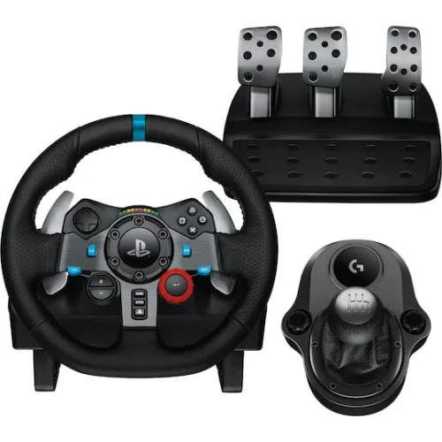 Logitech G29 SE Driving Force + Shifter Τιμονιέρα με Μοχλό Ταχυτήτων και Πετάλια για PC / PS3 / PS4 / PS5 με 900° Περιστροφής