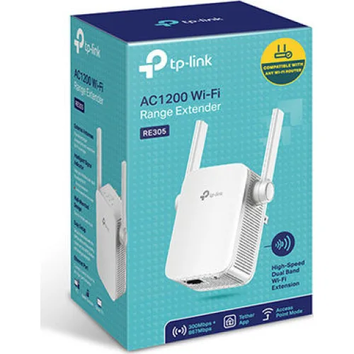 TP-LINK RE305 v4 WiFi Extender Dual Band (2.4 & 5GHz) 1200Mbps