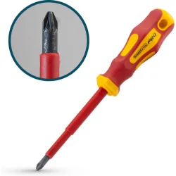 Bormann Pro Μαγνητικό Κατσαβίδι Ηλεκτρολόγου VDE 1000V Μακρύ Σταυρός με Μήκος 150mm BHT7098