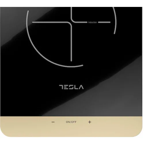 Tesla Επιτραπέζια Εστία Επαγωγική Μονή Μαύρη