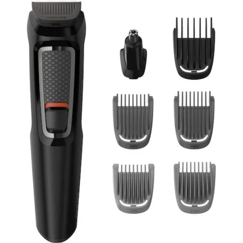 Philips Multigroom Series 3000 Σετ Επαναφορτιζόμενης Κουρευτικής Μηχανής Μαύρο MG3720/15