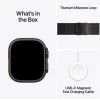 Apple Watch Ultra 3 Titanium 49mm Αδιάβροχο με eSIM και Παλμογράφο (Black Titanium Case with Black Titanium Milanese Loop - Medium)