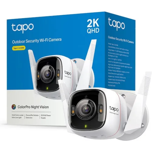 TP-LINK TAPO C325WB v1 IP Κάμερα Παρακολούθησης Wi-Fi Full HD+ 4MP Αδιάβροχη με Αμφίδρομη Επικοινωνία και Φακό 4mm