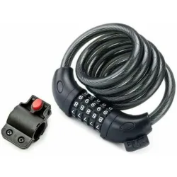 Xiaomi Electric Scooter Cable Lock Αξεσουάρ για Ηλεκτρικό Scooter Κλειδαριά Κουλούρα με Συνδυασμό Xiaomi σε Μαύρο Χρώμα BHR6751GL