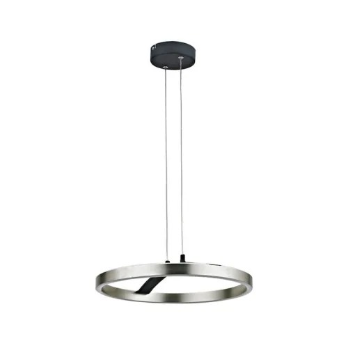 Powertech Ρυθμιζόμενο Κρεμαστό Φωτιστικό Ασημί LED με Φυσικό Λευκό Φως 38x38x120εκ.