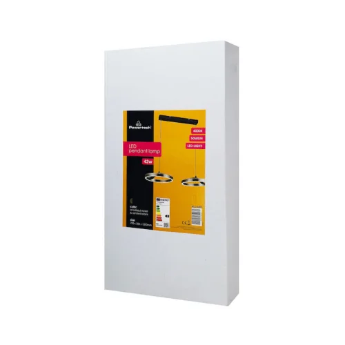 Powertech Ρυθμιζόμενο Κρεμαστό Φωτιστικό Ασημί LED με Φυσικό Λευκό Φως 70x30x120εκ.