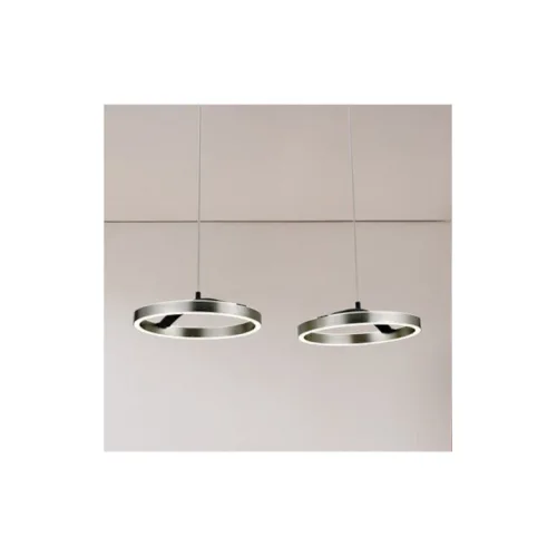 Powertech Ρυθμιζόμενο Κρεμαστό Φωτιστικό Ασημί LED με Φυσικό Λευκό Φως 70x30x120εκ.