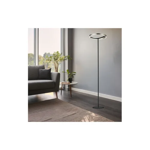 Powertech Φωτιστικό Δαπέδου Υ157xΜ38εκ. Ασημί