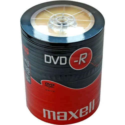 Maxell Εγγράψιμα DVD-R 16x 4.7GB Cake Box 100τμχ