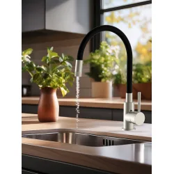 Bruno Μπαταρία Κουζίνας Πάγκου Μαύρη