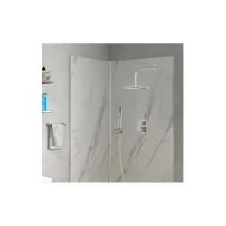 Bruno Σετ Μίκτης, Τηλέφωνο & Κεφαλή Ντουζ Εντοιχισμού για Ντουζιέρα Ασημί 5210131148853