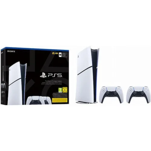 Sony PlayStation 5 Slim Digital 825GB με 2o DualSense (Official Bundle)