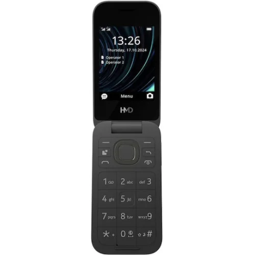 HMD 2660 Flip Dual SIM Κινητό με Μεγάλα Κουμπιά Μαύρο