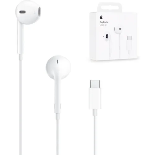 Apple Earpods MYQY3 Handsfree Ακουστικά με Βύσμα USB-C Λευκό