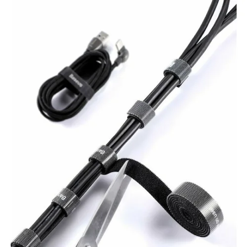 Baseus Velcro Δεματικό Καλωδίων Μαύρο 1τμχ ACMGT-E01