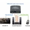 Powertech Μετατροπέας DC / HDMI female σε 3.5mm / Coaxial / HDMI / Toslink female Γκρι 1τμχ CAB-H153