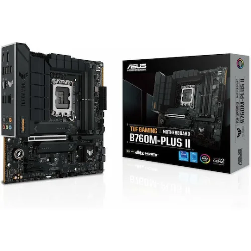 Asus TUF Gaming B760M-PLUS II Motherboard Micro ATX με Intel 1700 Socket 90MB1HD0-M0EAY0