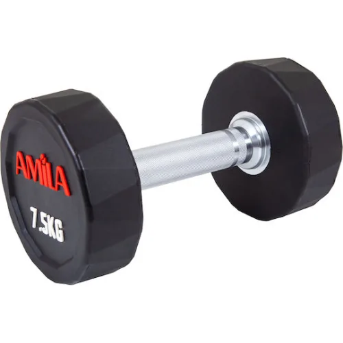 AMILA Polygon PU Series Βαράκι Λαστιχένιο 1 x 7.5kg