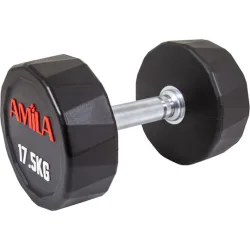 AMILA Polygon Series Βαράκι Δεκάγωνο Λαστιχένιο 1 x 17.5kg