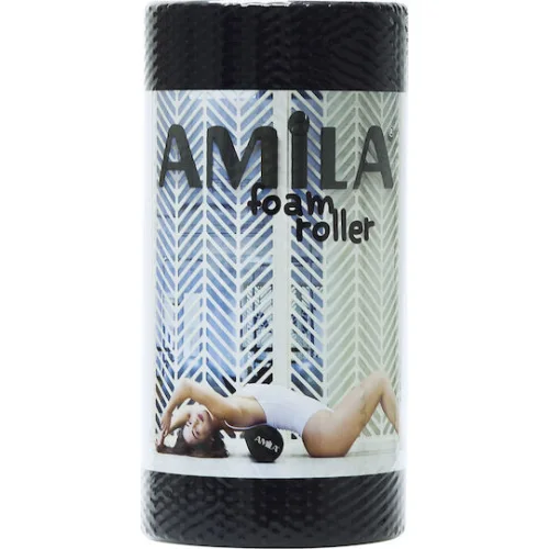 AMILA Κύλινδρος Μασάζ Μαύρος 30cm