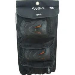 AMILA Σετ Προστατευτικών για Rollers Μαύρο Medium