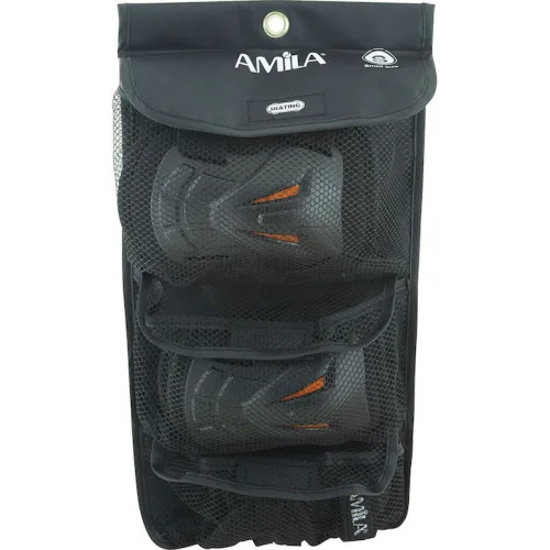 AMILA Σετ Προστατευτικών για Rollers Μαύρο Medium