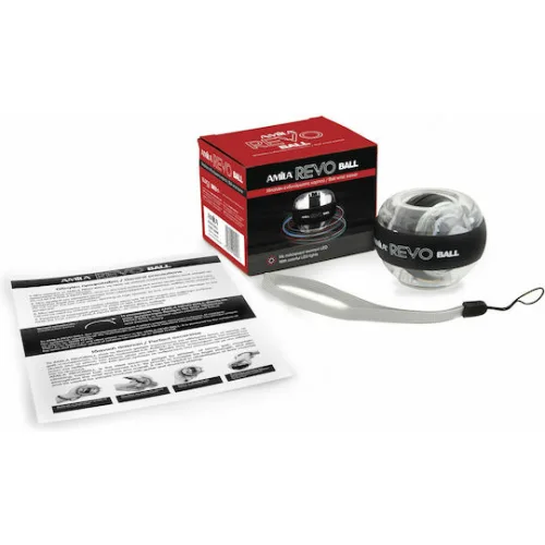 AMILA Μπάλα Ενδυνάμωσης Χεριού 0.5kg σε Ασημί Χρώμα