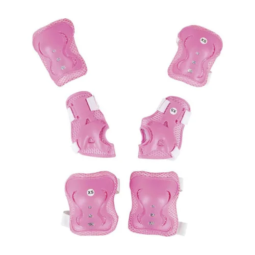 AMILA Σετ Προστατευτικών για Rollers Ροζ