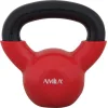 AMILA Kettlebell Βινυλίου 4kg Κόκκινο