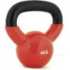 AMILA Kettlebell Βινυλίου 4kg Κόκκινο