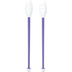 AMILA Κορίνες Ρυθμικής Κορίνες Μαλακές 45cm Μωβ/Άσπρες 45cm Μωβ