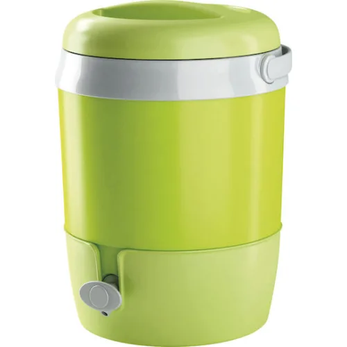 Adriatic Δοχείο με Βρυσάκι Θερμός Πλαστικό 6lt Πράσινο με Λαβή