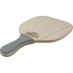 AMILA Smash Ρακέτα Παραλίας Μπεζ 450gr με Γκρι Ίσια Λαβή