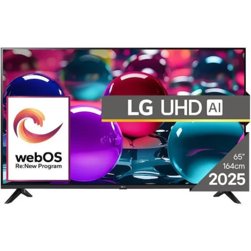 LG Smart Τηλεόραση 65" 4K UHD LED AI UA73 HDR (2025) 65UA73003LA