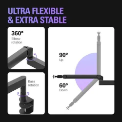 Elgato Wave Βραχίονας Μικροφώνου Black