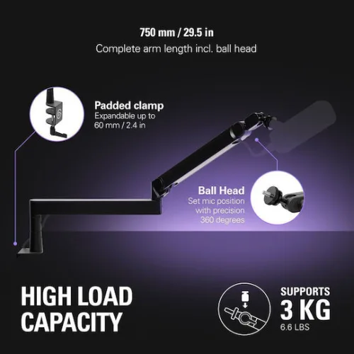 Elgato Wave Βραχίονας Μικροφώνου Black