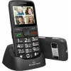 Powertech Sentry Eco PTM-18 Dual SIM Κινητό με Μεγάλα Κουμπιά Μαύρο