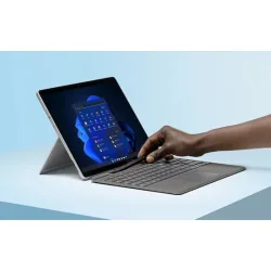 Microsoft Surface Pro Copilot Button + Slim Pen Πληκτρολόγιο με Touchpad Αγγλικό US Platinum
