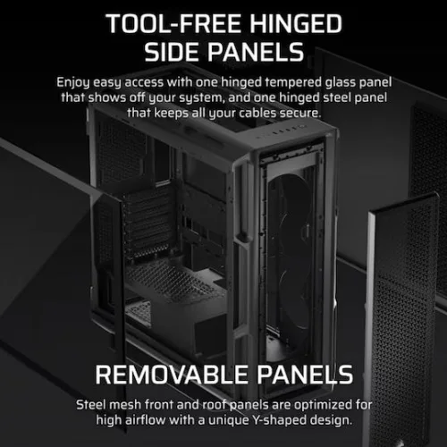 Corsair Frame 5000D RS Gaming Midi Tower Κουτί Υπολογιστή με Πλαϊνό Παράθυρο Μαύρο