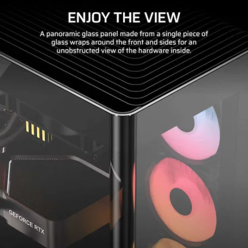 Corsair Frame 4500X RS-R ARGB Gaming Midi Tower Κουτί Υπολογιστή με Πλαϊνό Παράθυρο Μαύρο