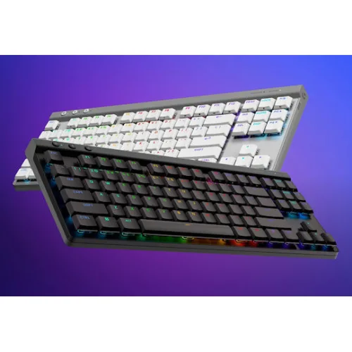 Logitech G515 Lightspeed Ασύρματο Gaming Μηχανικό Πληκτρολόγιο Tenkeyless με GL Tactile διακόπτες και RGB φωτισμό (Αγγλικό US) Λευκό