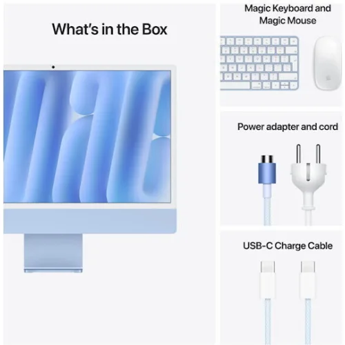 Apple iMac 24" 2024 (M4-8-Core/16GB/256GB SSD/8-Core GPU/macOS) Blue GR