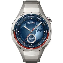 Huawei Watch GT 5 Pro Titanium 46mm Αδιάβροχο με Παλμογράφο (Τιτάνιο)