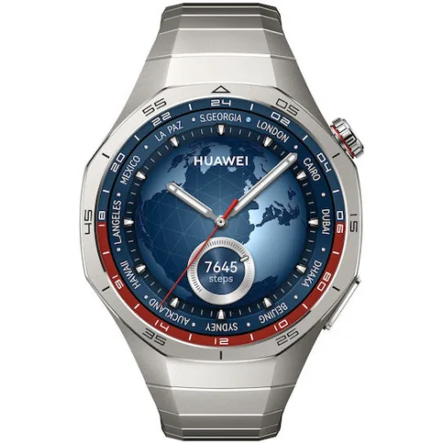 Huawei Watch GT 5 Pro Titanium 46mm Αδιάβροχο με Παλμογράφο (Τιτάνιο)