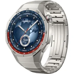 Huawei Watch GT 5 Pro Titanium 46mm Αδιάβροχο με Παλμογράφο (Τιτάνιο)