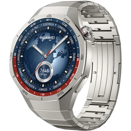 Huawei Watch GT 5 Pro Titanium 46mm Αδιάβροχο με Παλμογράφο (Τιτάνιο)