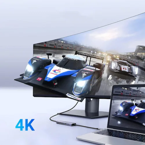 Ugreen CM511 USB-C Docking Station με HDMI 4K PD Ethernet Γκρι