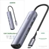 Ugreen CM418 USB-C Docking Station με HDMI 4K PD Ethernet Γκρι