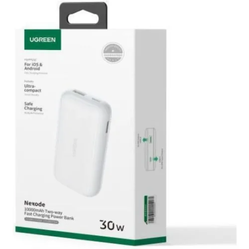 Ugreen PB501 Power Bank 10000mAh 30W Power Delivery / Quick Charge 3.0 Λευκό